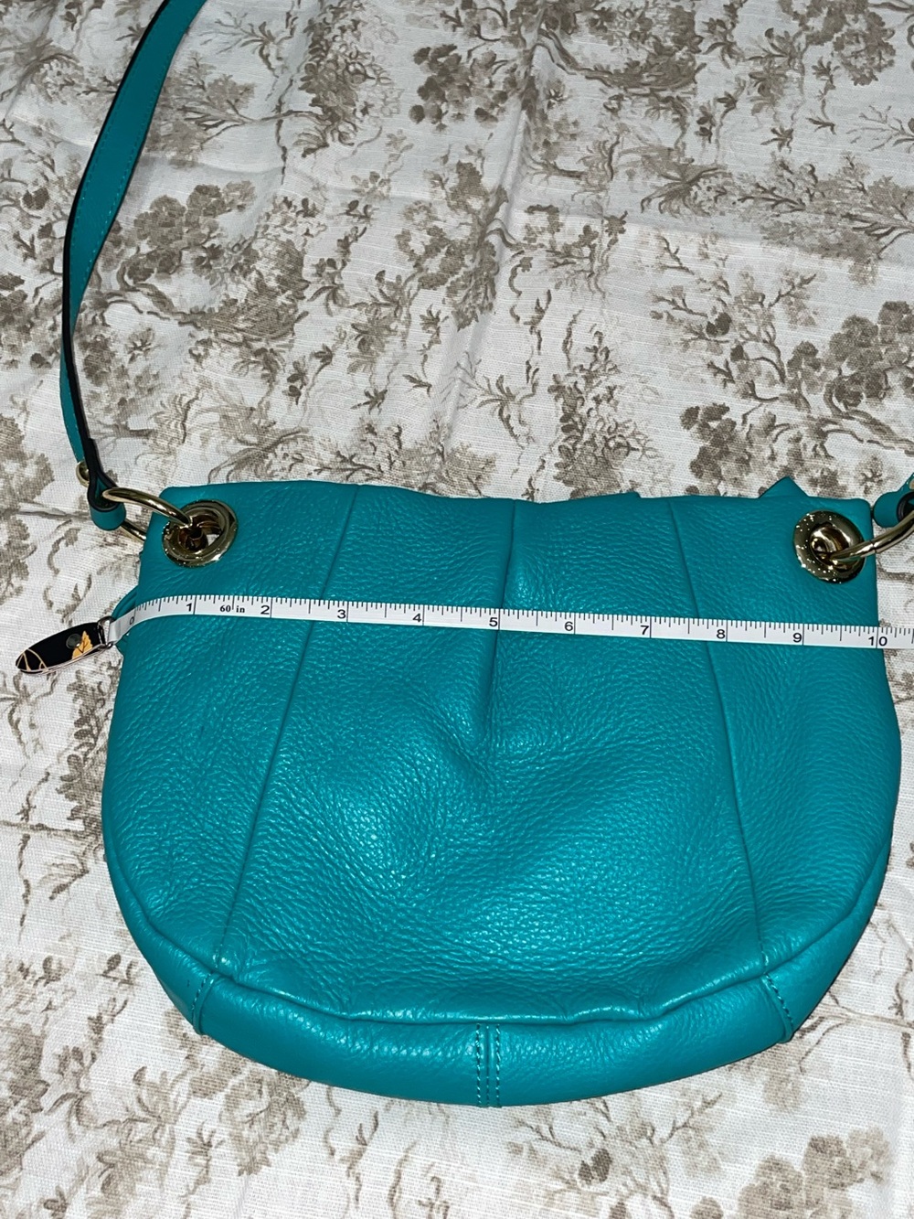 Vince Camuto- Teal Leather Tassel Crossbody Bag - Women - Picture 3 of 5